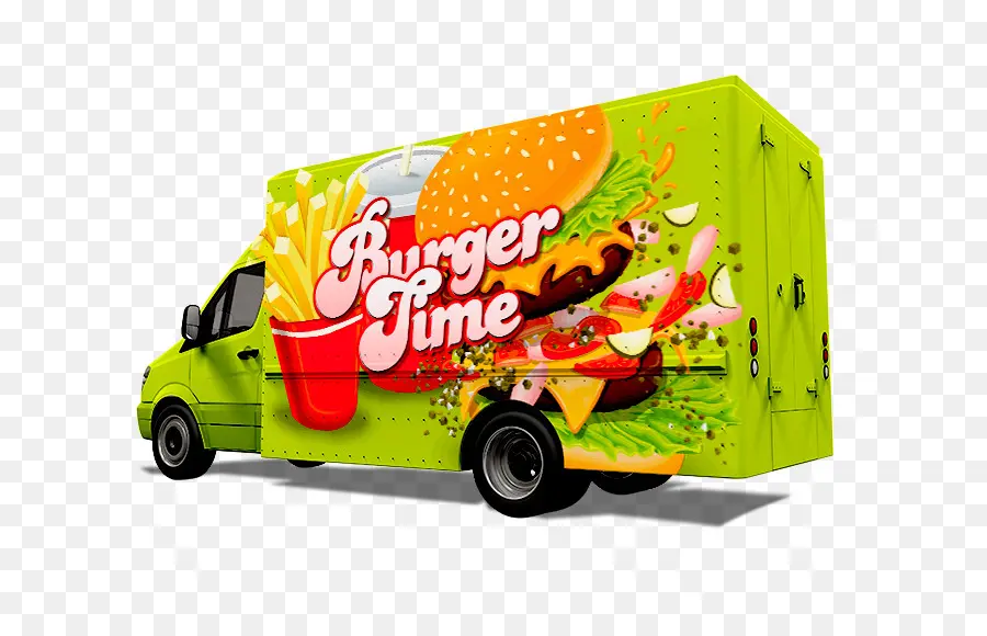 Camion De Nourriture，Hamburger PNG