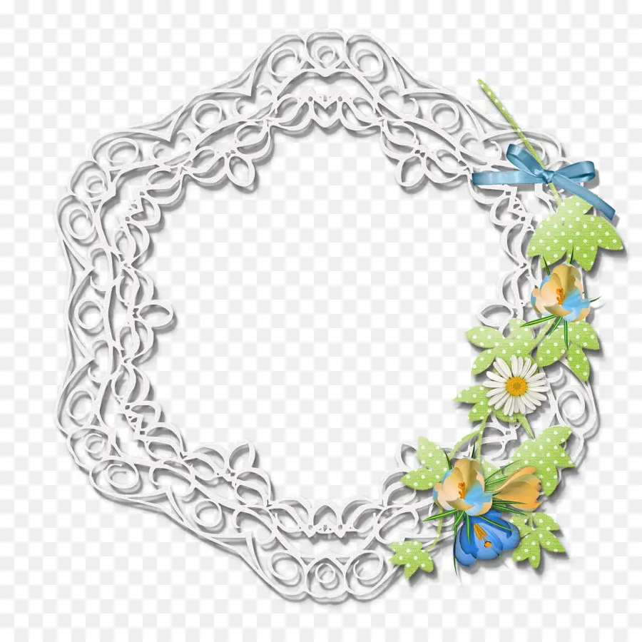 Cadre Décoratif，Fleurs PNG