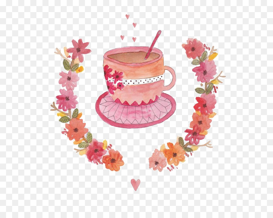 Tasse à Thé，Fleurs PNG