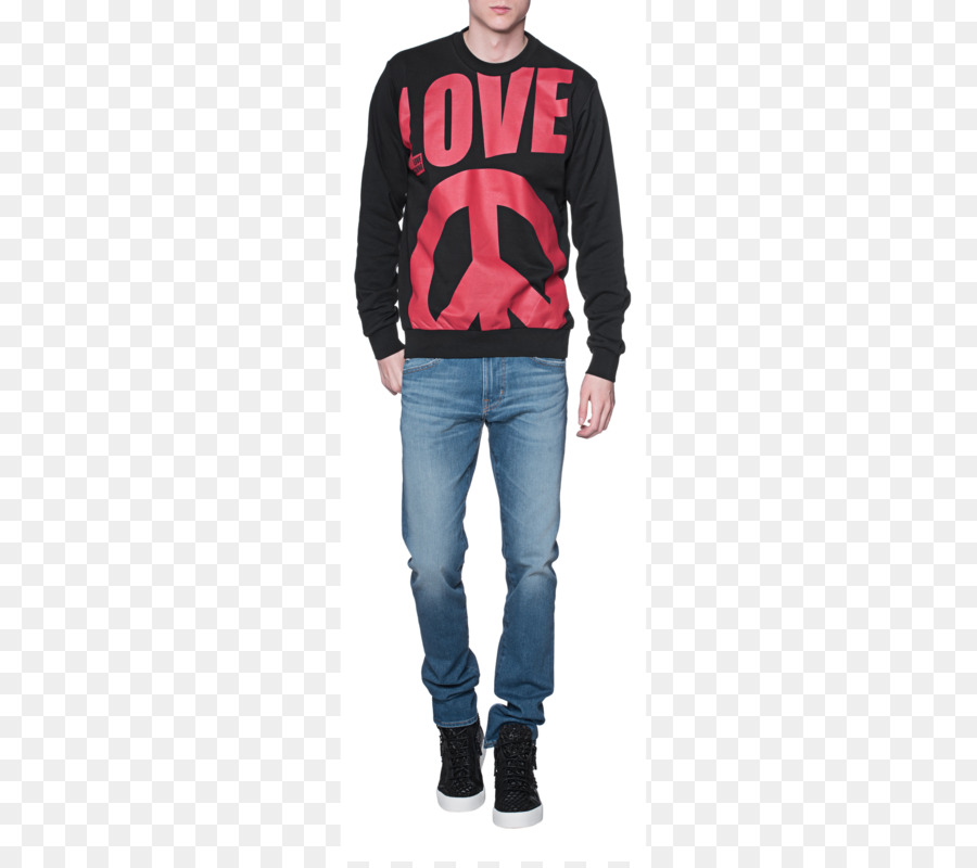 Sweatshirt à Capuche，Jeans PNG