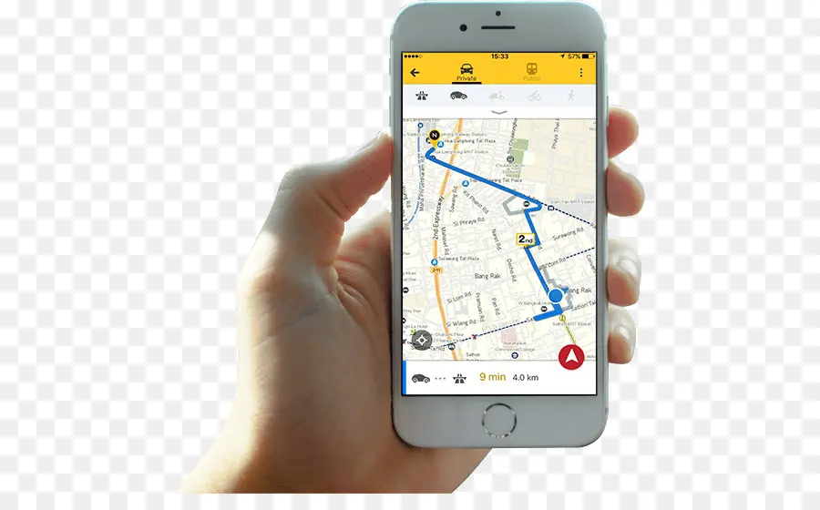 Navigation Sur Smartphone，Carte PNG