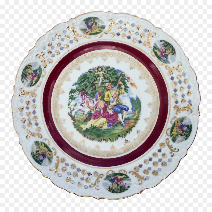 Assiette Décorative，Porcelaine PNG