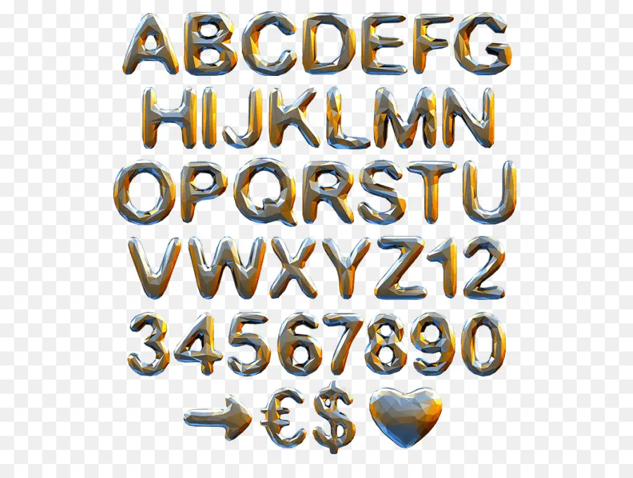 Alphabet Doré，Courrier PNG