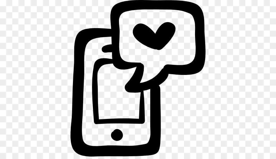 Téléphone Avec Coeur，Message PNG