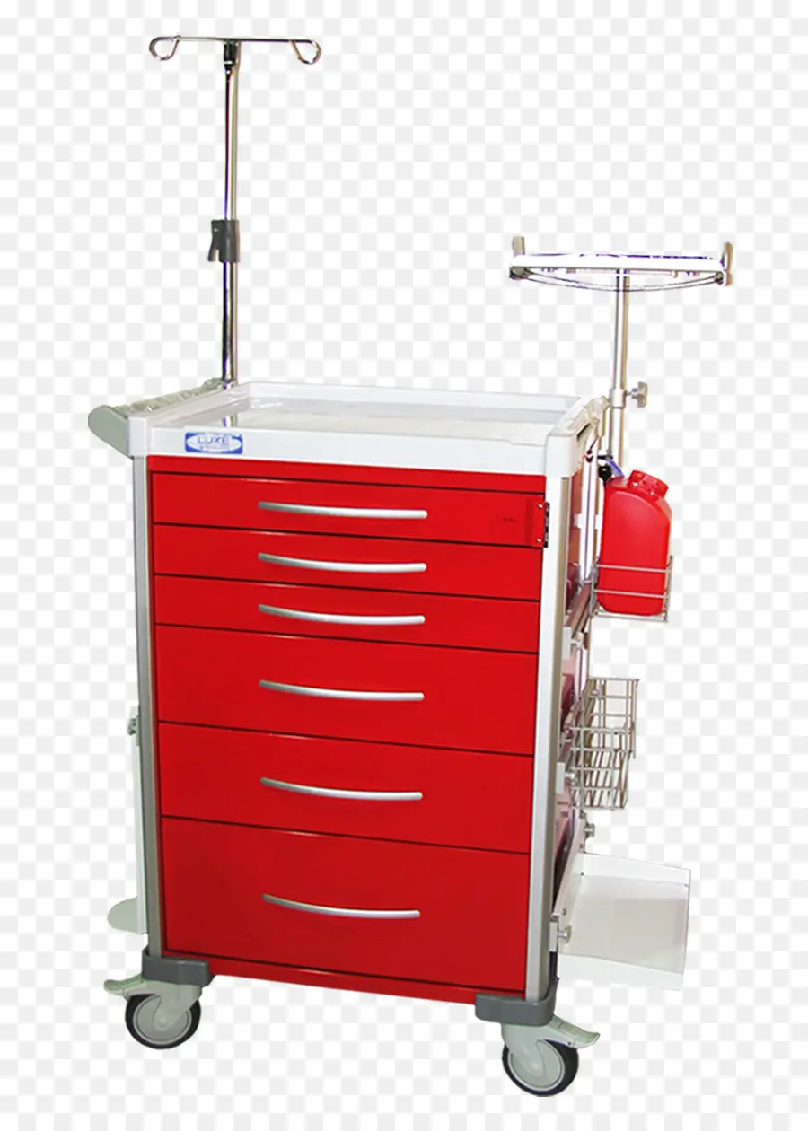 Chariot Médical Rouge，Hôpital PNG