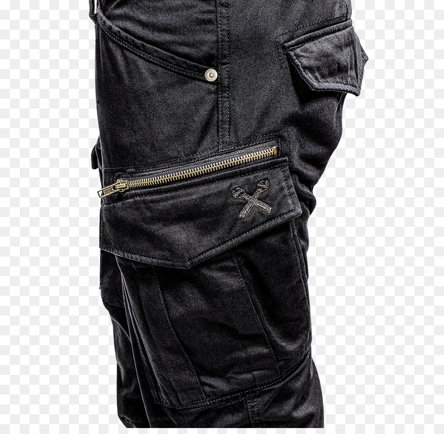 Pantalon Cargo Noir，Vêtements PNG