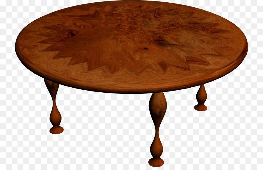 Table Ronde，En Bois PNG