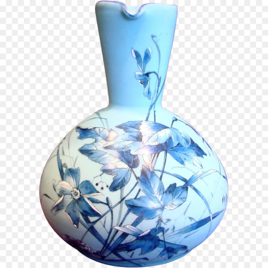 Vase Bleu Et Blanc，Vase PNG