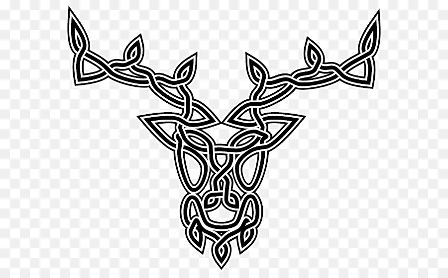 Cerf Celtique，Bois PNG