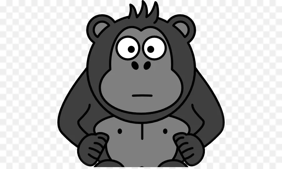 Gorille De Dessin Animé，Singe PNG