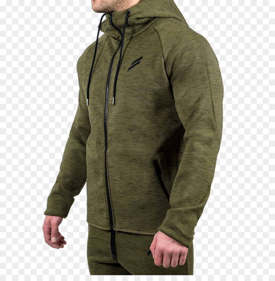 Sweatshirt à Capuche，Vert PNG