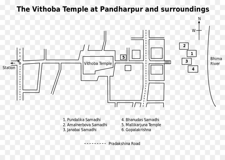 Temple Vithoba Pandharpur，Papier PNG