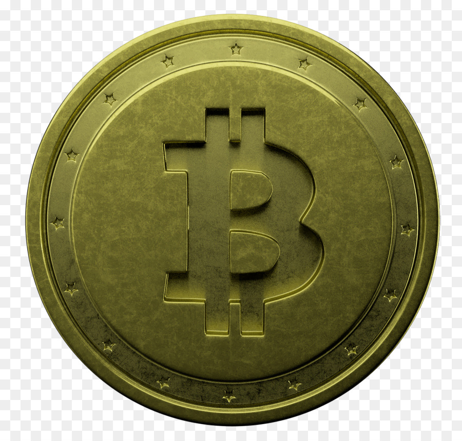 Pièce Bitcoin，Or PNG