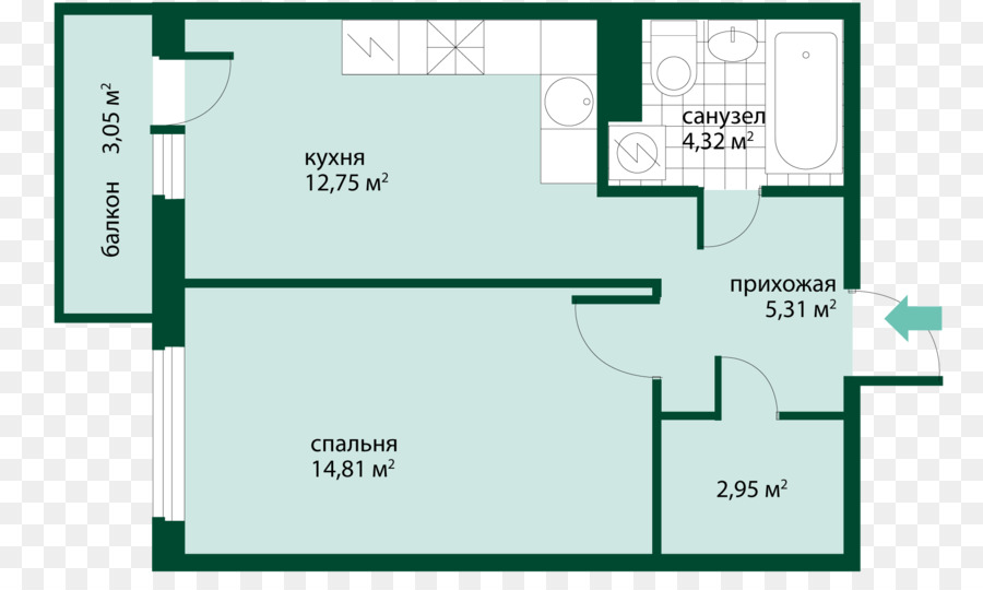 Plan D étage，Appartement PNG