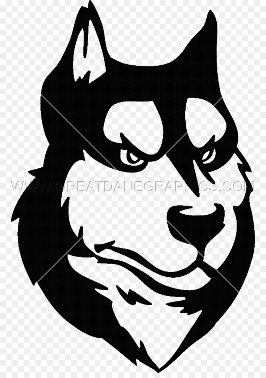 Tête De Loup，Noir PNG