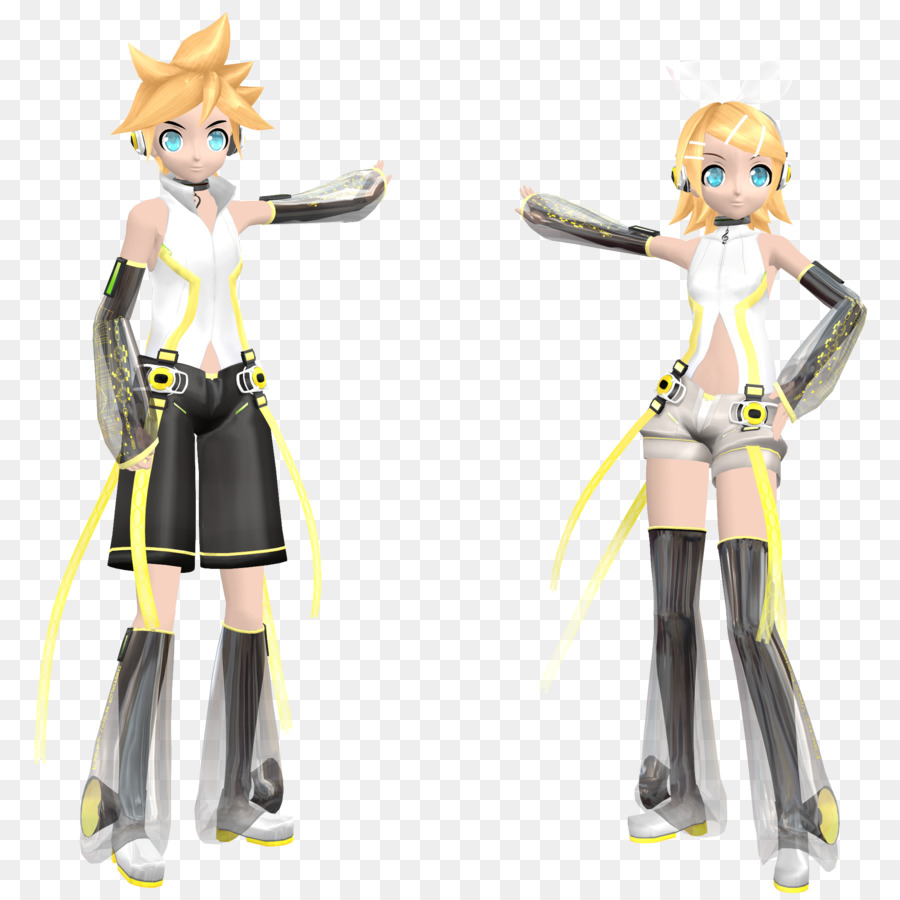 Kagamine Rinlen，Mikumikudance PNG