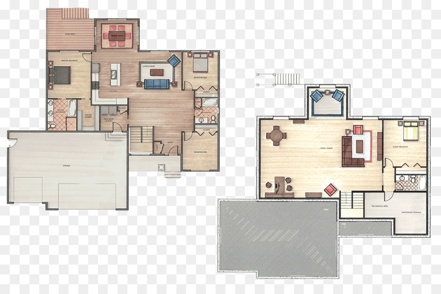 Plan D'étage，Maison PNG