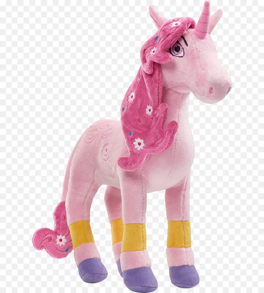 Licorne Rose，Peluche PNG