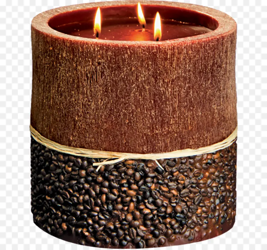 Bougie Marron，Décor PNG