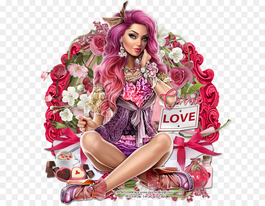 Barbie，Fleur PNG