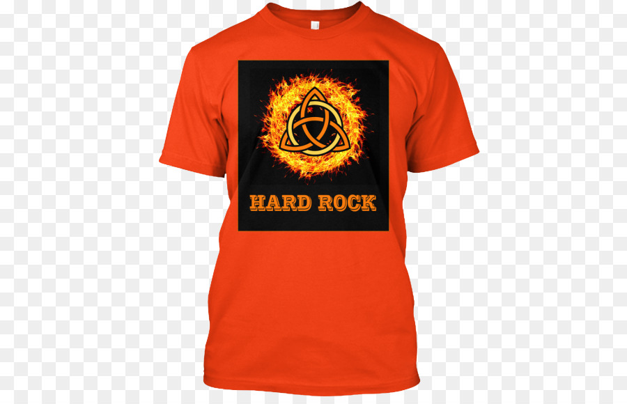 Tee Shirt Hard Rock，Orange PNG