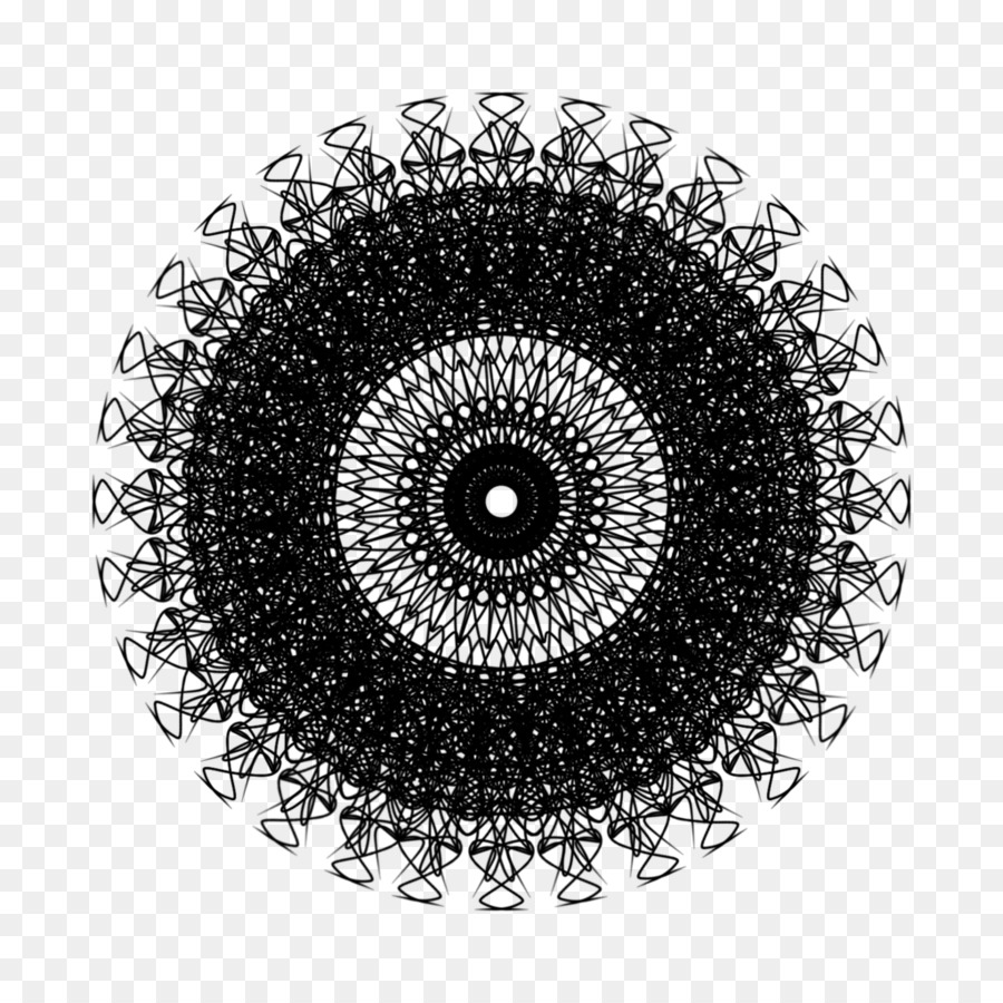 Mandalas，Noir PNG