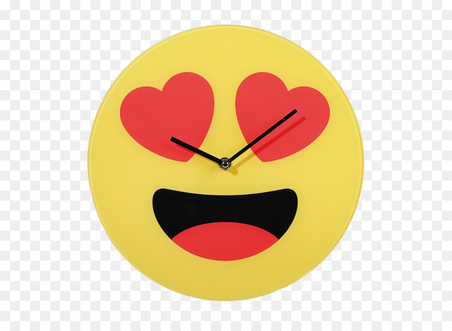 Emoji Yeux De Coeur Horloge，Émoji PNG