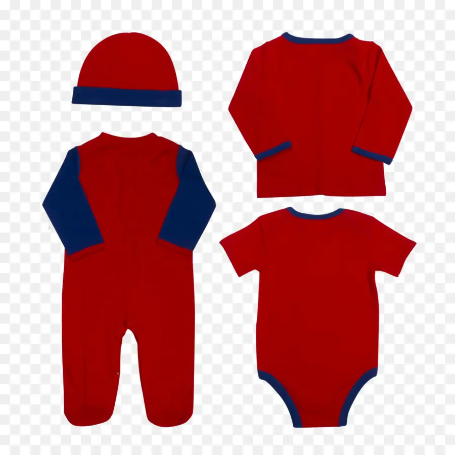 Vêtements De Bébé Rouges，Combinaison PNG