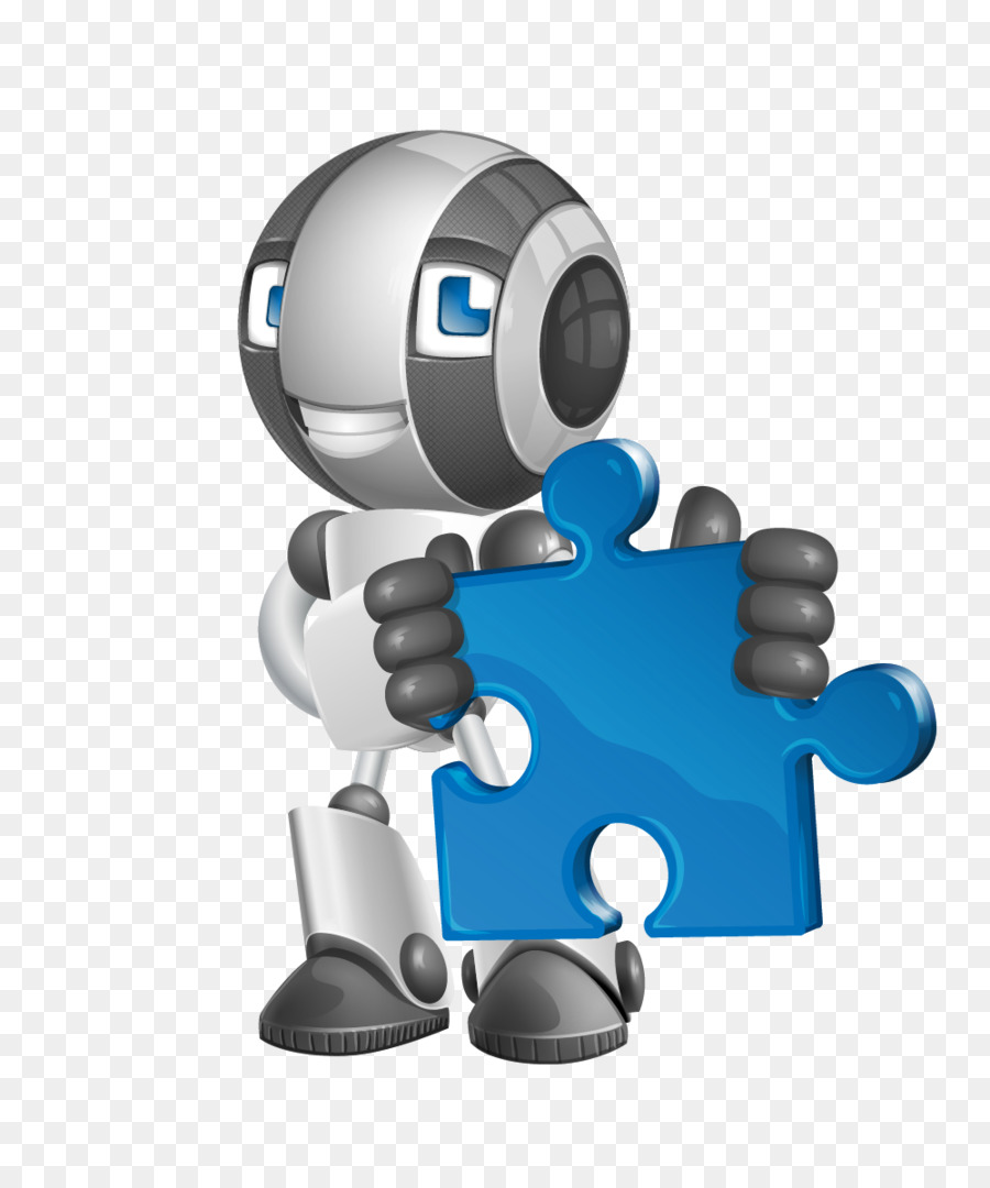 Robot Avec Casse Tête，Puzzle PNG