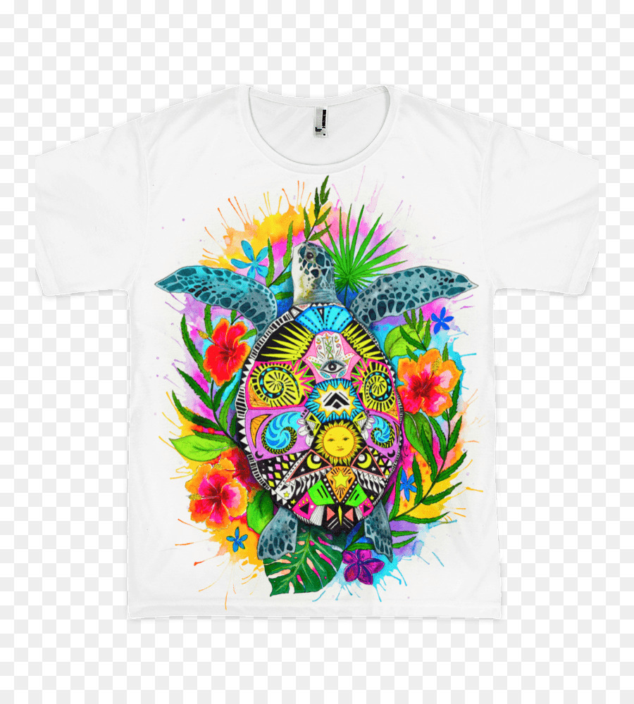 Tortue Colorée，T Shirt PNG