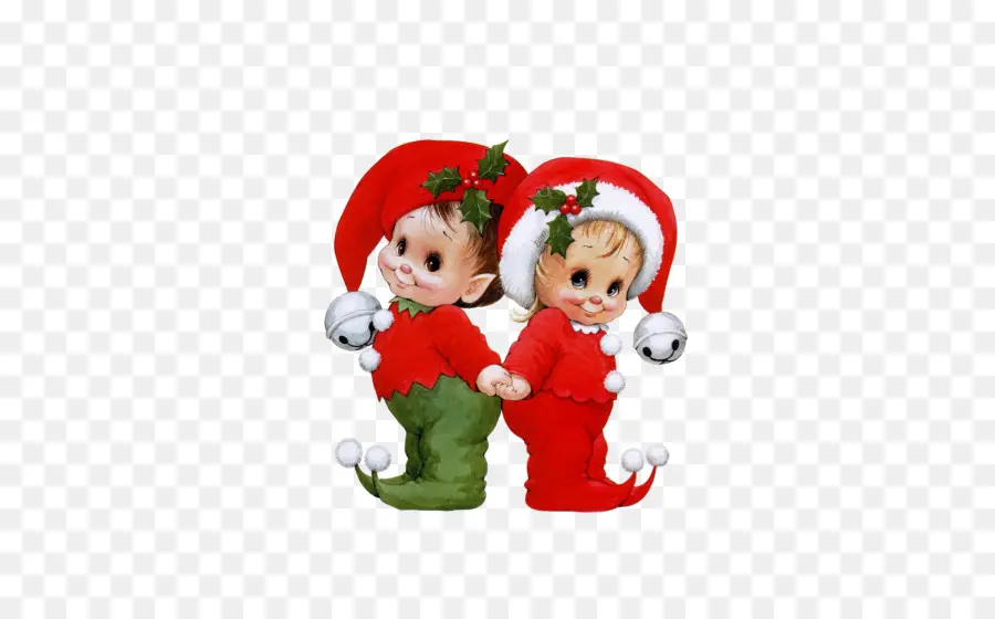 Elfes Mignons，Noël PNG