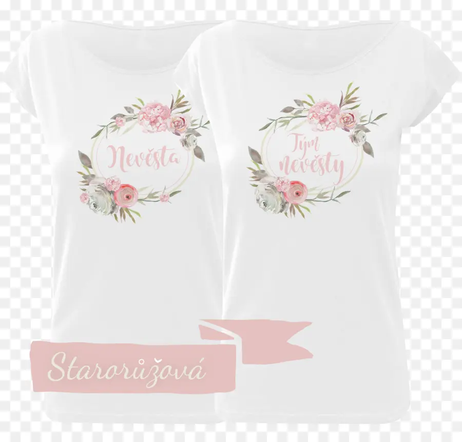 T Shirts Fleuris，Mariée PNG