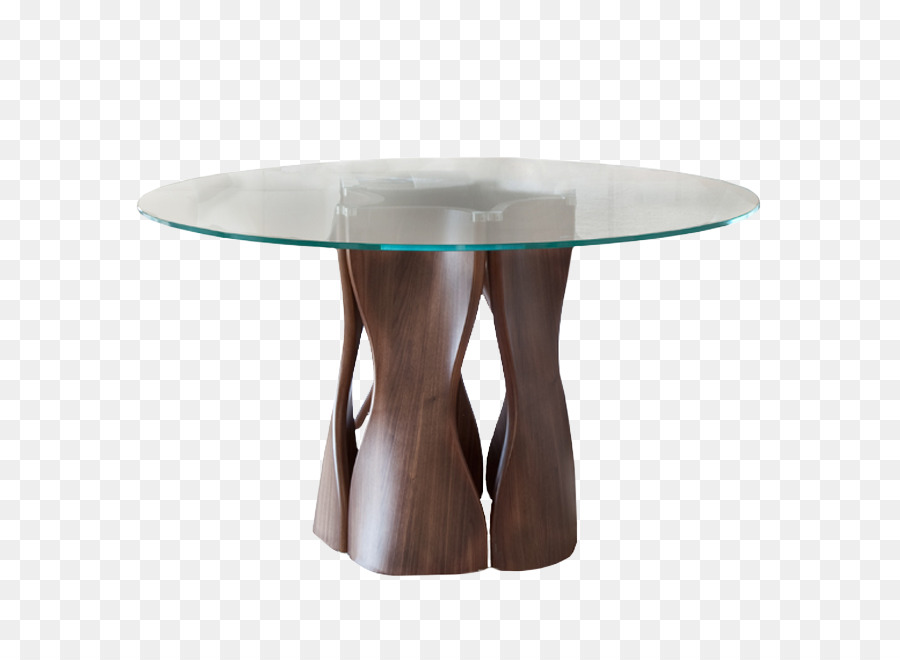 Table En Verre，Rond PNG