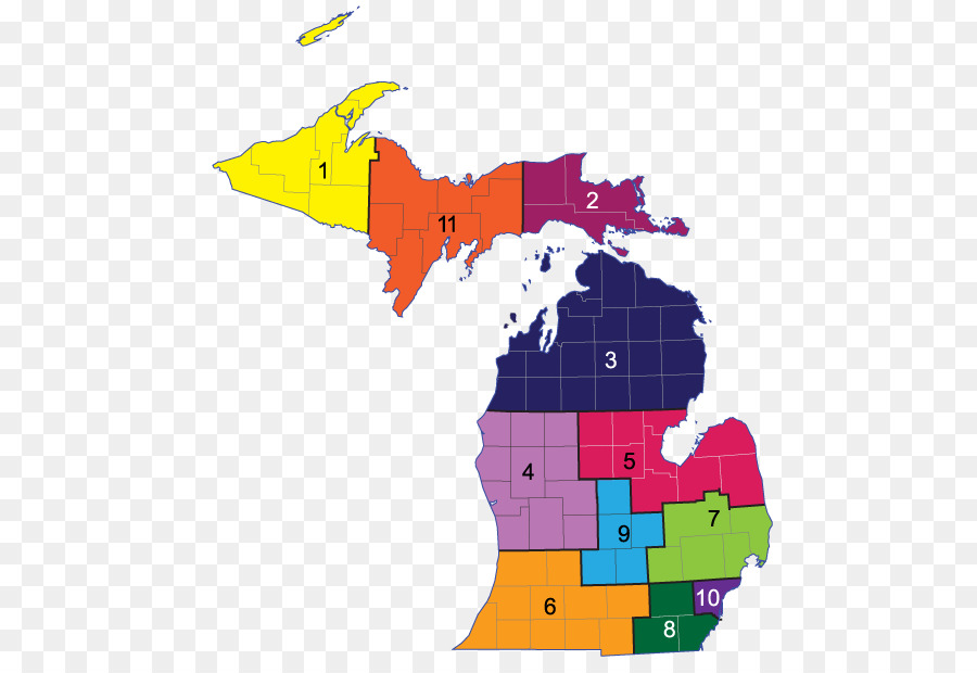 Michigan，Carte PNG