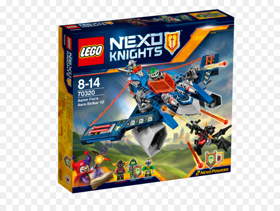 Lego 70320 Nexo Chevaliers Aaron Fox Aerostriker V2，Lego PNG