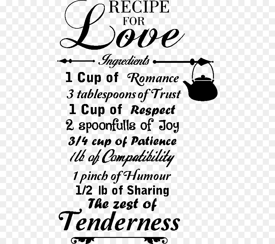 Recette Pour L'amour，Recette PNG