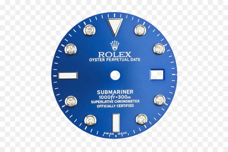 Cadran De Montre Rolex，Bleu PNG