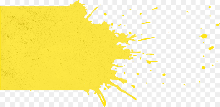 Éclaboussure De Peinture Jaune，Art PNG