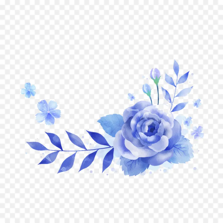 Rose Bleue，Bleu PNG