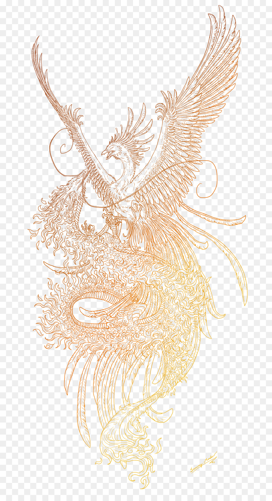 Dessin Phoenix Lart En Ligne Png Dessin Phoenix Lart En Ligne Transparentes Png Gratuit