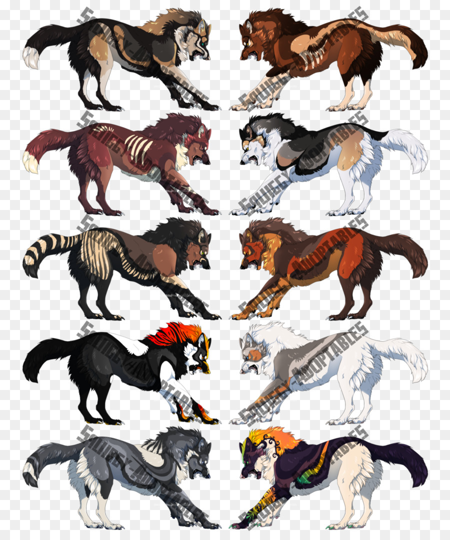 Loups，Différentes Couleurs PNG