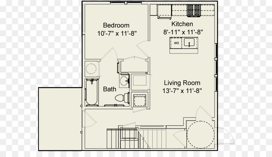 Plan D étage，L Architecture PNG