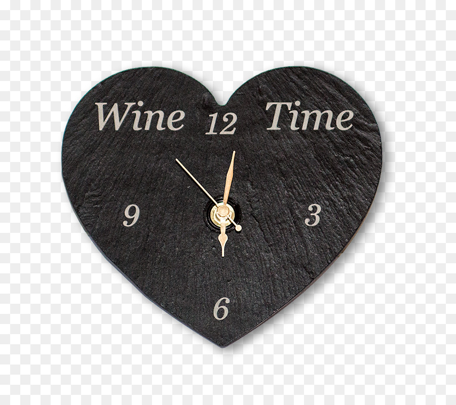 Horloge Coeur，Vin PNG