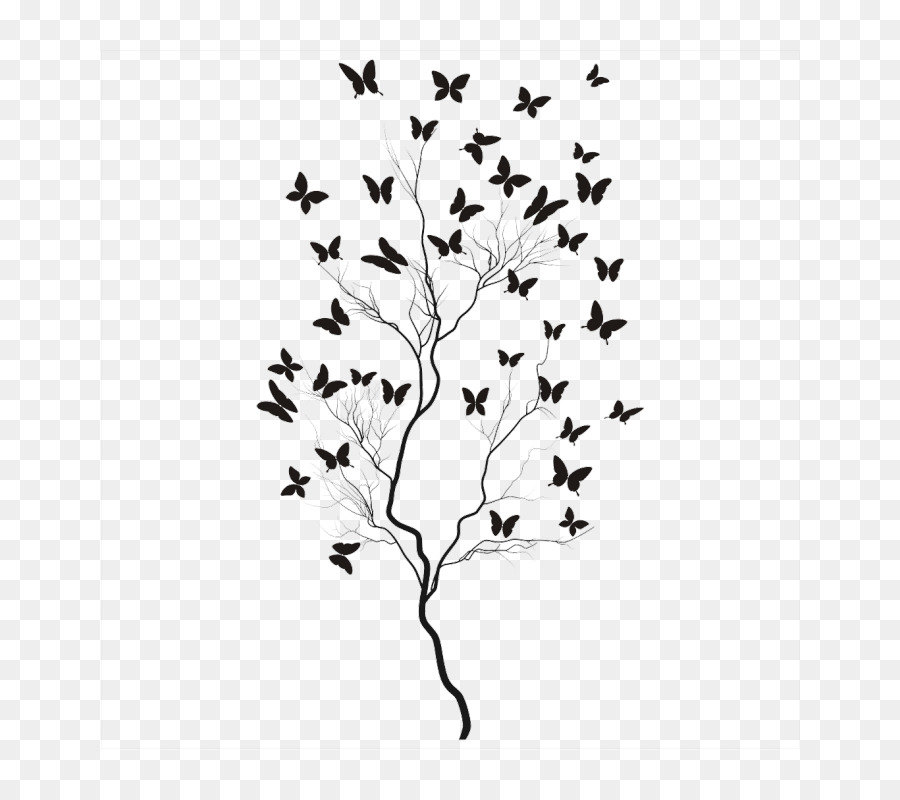 Oiseaux Et Arbres，Silhouette PNG