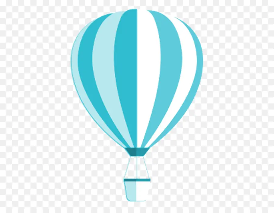 Ballon à Air Chaud，Turquoise PNG