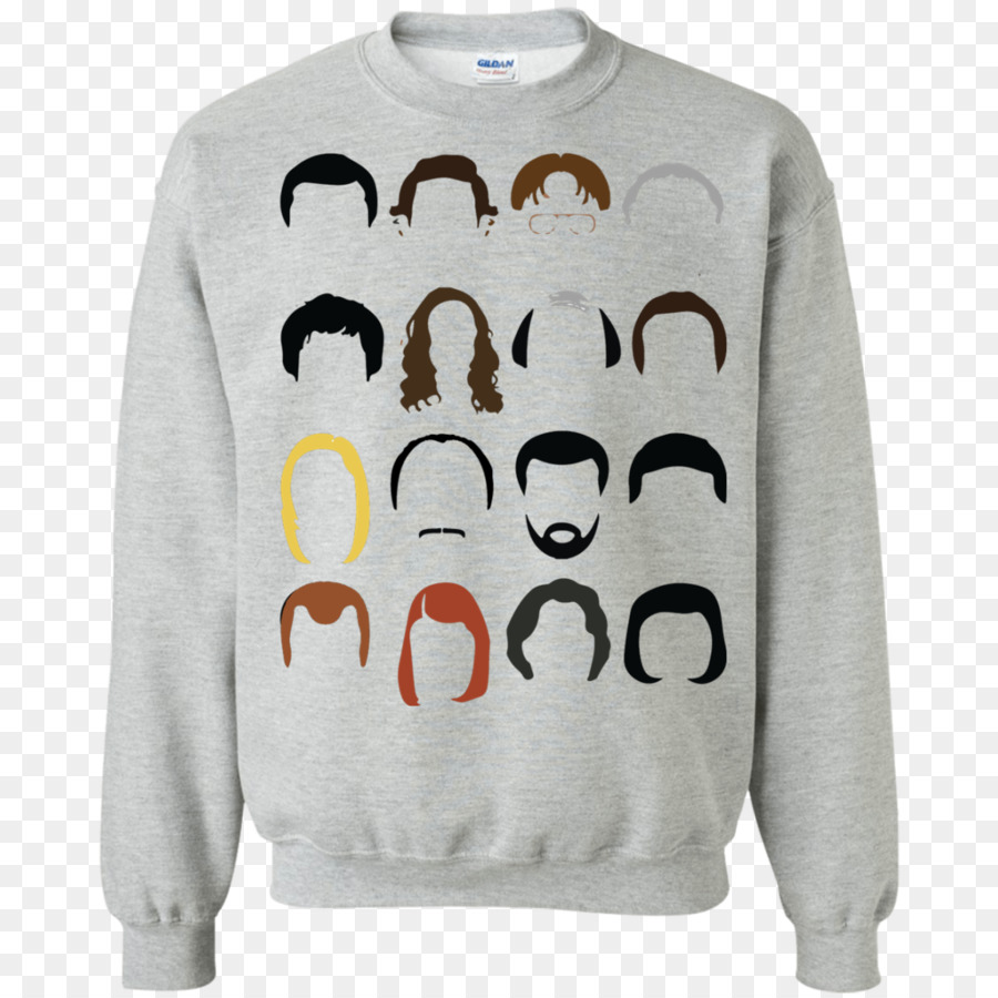 Sweat Shirt Avec Silhouettes De Cheveux，Pull Over PNG