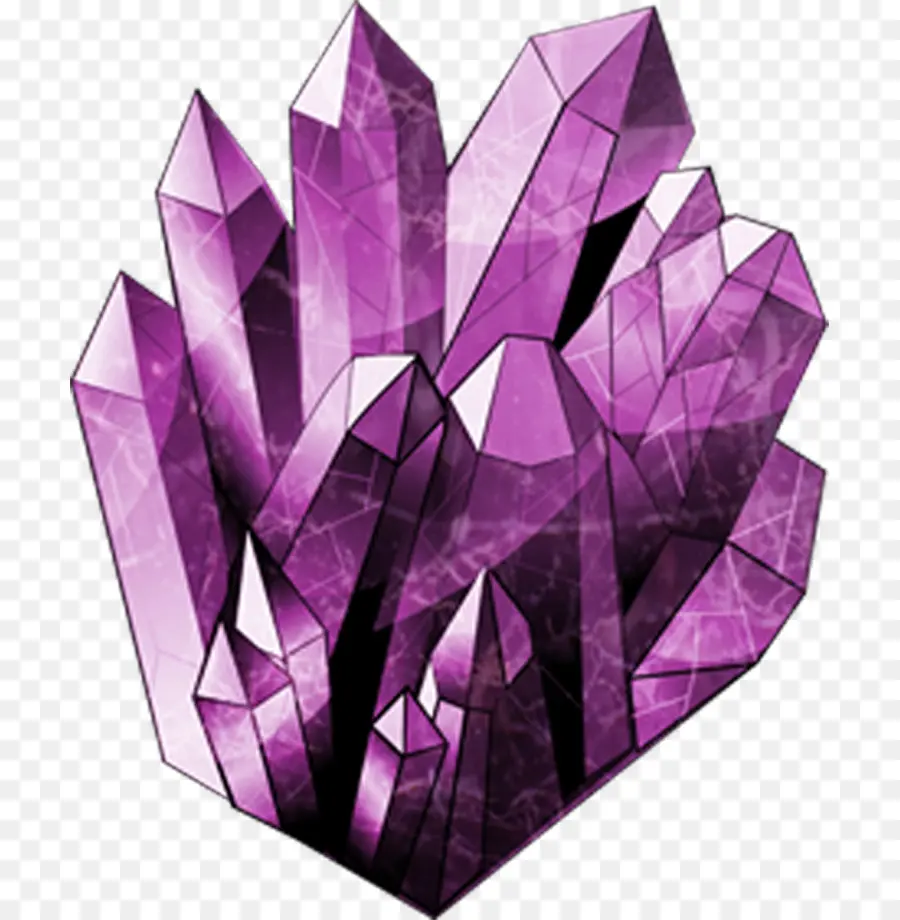 La Cristallographie，Violet PNG