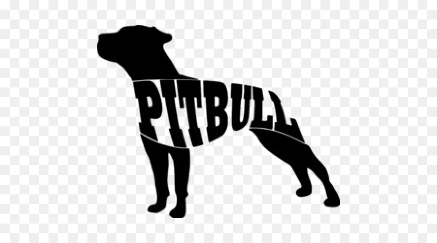 Pitbull Silhouette，Race PNG