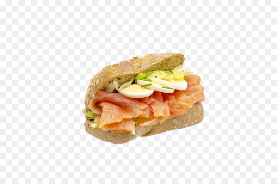 Le Petit Déjeuner Sandwich，Saumon Fumé PNG