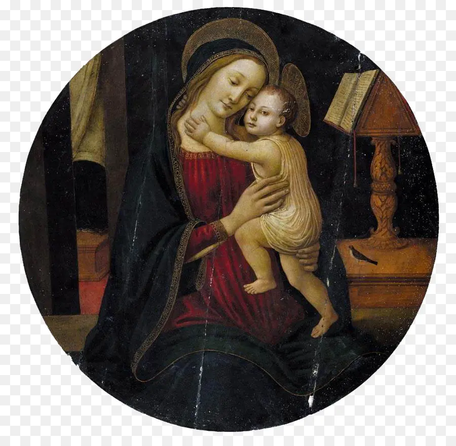 Vierge à L'enfant，Peinture PNG